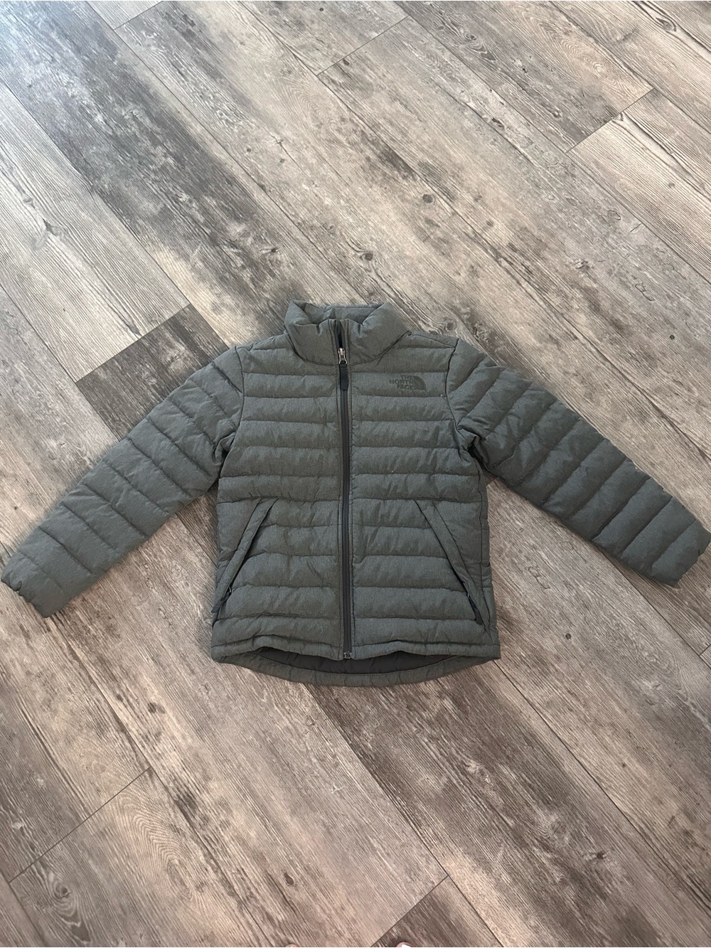 The North Face Kids Gray Puffer Jacket